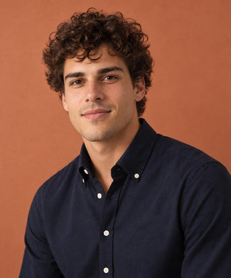 Overhemd Stretch Piqué | Navy Overhemd Stretch Piqué | Navy