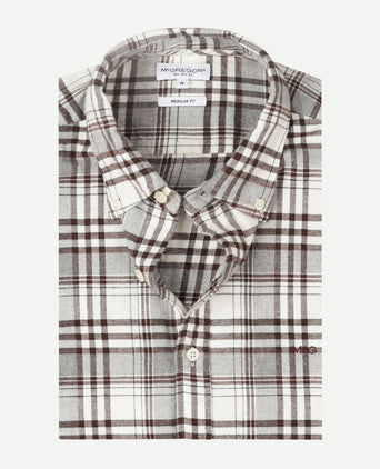 Overhemd Flanel Ruit | Chocolate Brown