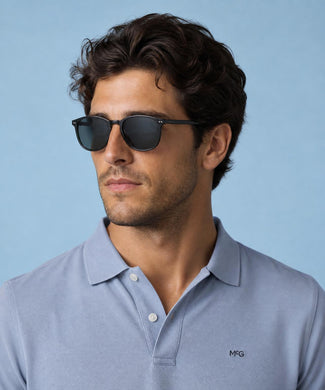 Classic Polo Lange Mouw | Chambray Blue Classic Polo Lange Mouw | Chambray Blue