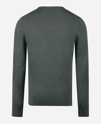Cotton-Cashmere V-Neck Sweater | Winter Sage