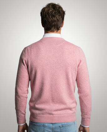 Sweater Cotton-Cashmere V-Neck | Light Pink
