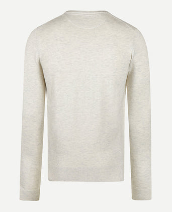 Trui Katoen-Kasjmier V-Hals | Off White