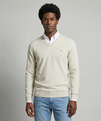 Trui Katoen-Kasjmier V-Hals | Kit Trui Katoen-Kasjmier V-Hals | Kit