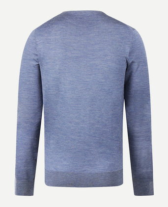 V-Neck Sweater Luxury Merino Wool | Vintage Blue