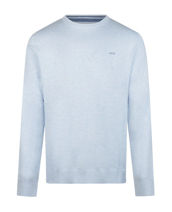 Trui Katoen-Kasjmier Ronde Hals | Light Blue