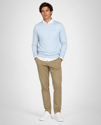 Sweater Cotton-Cashmere Round Neck | Light Blue