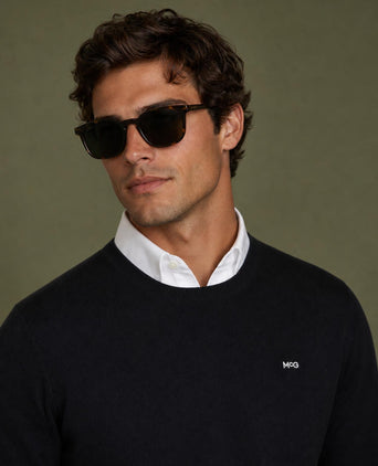 Sweater Cotton-Cashmere Round Neck | Navy
