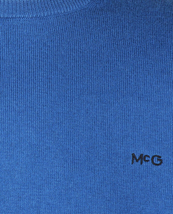 Sweater Cotton-Cashmere Round Neck | Cobalt