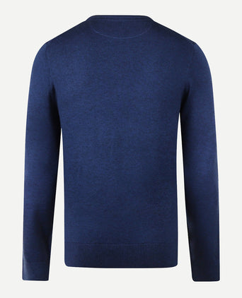 Trui Katoen Merino Ronde Hals | Patriot Blue
