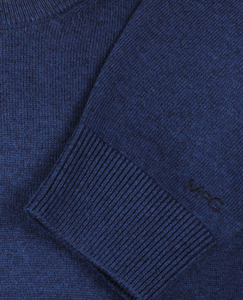 Trui Katoen-Kasjmier Ronde Hals | Patriot Blue