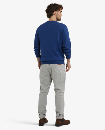 Trui Katoen Merino Ronde Hals | Patriot Blue