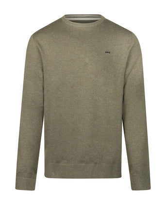 Sweater Cotton-Cashmere Round Neck | Light Olive