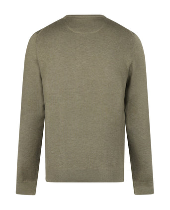 Sweater Cotton-Cashmere Round Neck | Light Olive