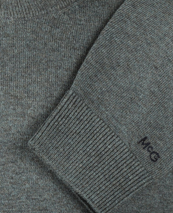 Sweater Cotton Merino Crew Neck | Winter Sage