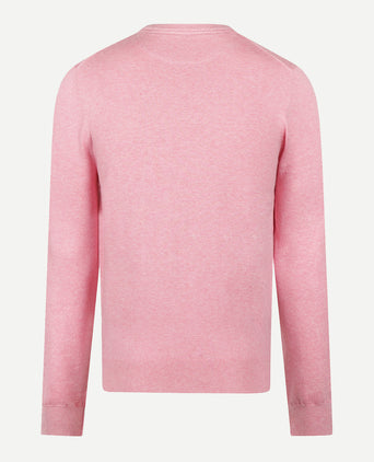 Trui Logo Katoen Cashmere Ronde Hals | Light Pink