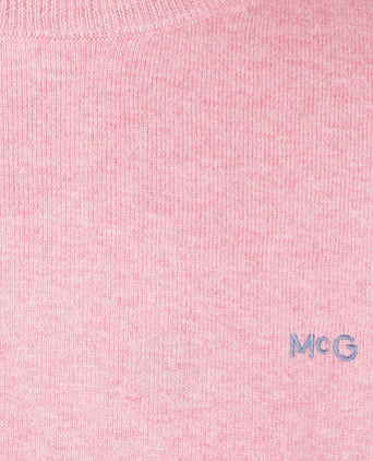 Trui Katoen-Kasjmier Ronde Hals | Light Pink