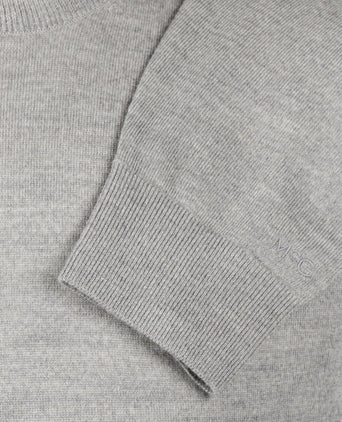 Trui Luxe Merinowol Ronde Hals | Medium Grey Melange