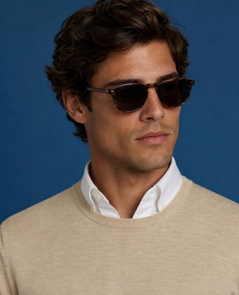 Luxury Merino Wool Crew Neck Sweater | Camel