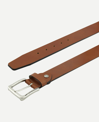 Nette leren riem | Cognac