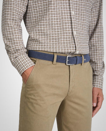 Suede Leather Belt | Vintage Blue