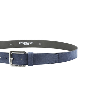 Suede Leather Belt | Vintage Blue