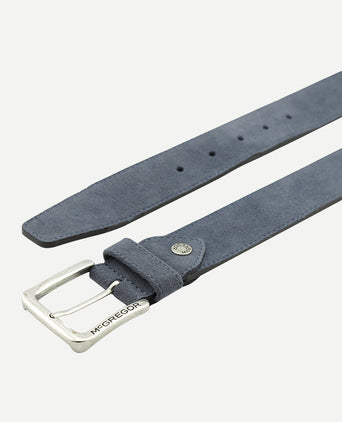 Suède leren riem | Vintage Blue