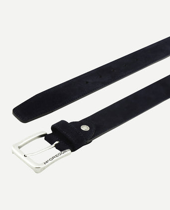 Suède leren riem | Navy