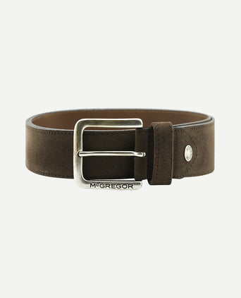 Suède leren riem | Dark Brown
