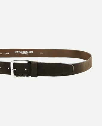 Suède leren riem | Dark Brown
