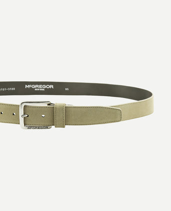 Suède leren riem | Sand