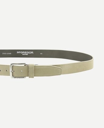 Suède leren riem | Sand