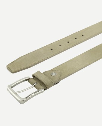 Suède leren riem | Sand