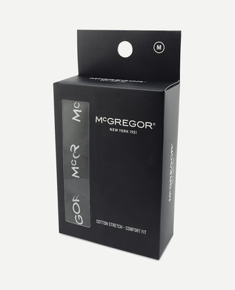 3-pack Katoenen Boxers met Stretch | Black