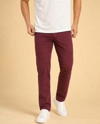 Chino Garment Dyed Modern Fit | Burgundy