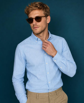 Shirt Oxford Stretch | Light Blue