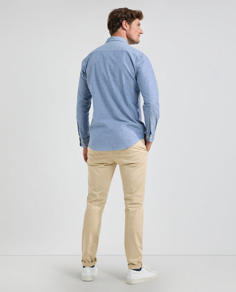 Overhemd Oxford Stretch | Navy