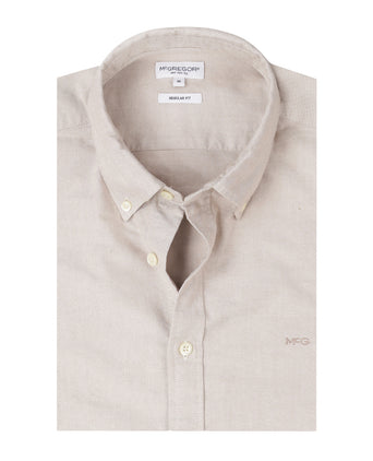 Overhemd Oxford Stretch | Sand