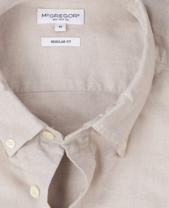Overhemd Oxford Stretch | Sand