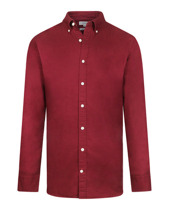 Overhemd Oxford Stretch | Burgundy