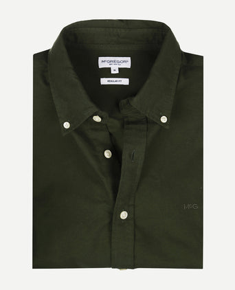 Oxford Stretch Shirt | Dark Olive