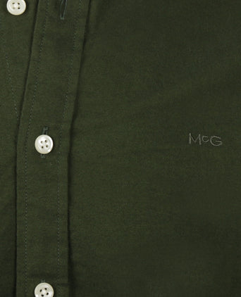 Oxford Stretch Shirt | Dark Olive
