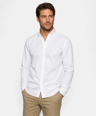 Overhemd Oxford Stretch | White Overhemd Oxford Stretch | White