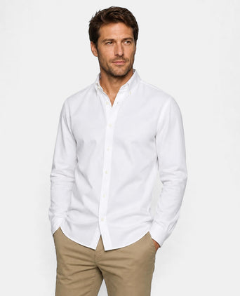 Overhemd Oxford Stretch | White