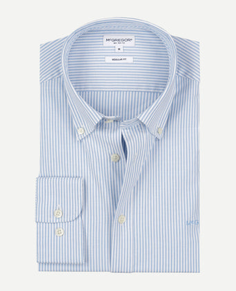 Overhemd Oxford Smalle Streep | Light Blue
