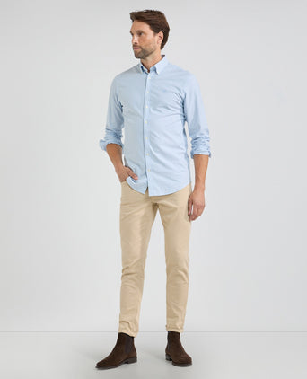 Overhemd Oxford Smalle Streep | Light Blue