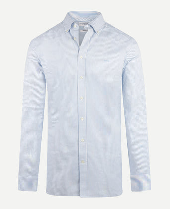 Oxford Shirt Narrow Stripe | Light Blue
