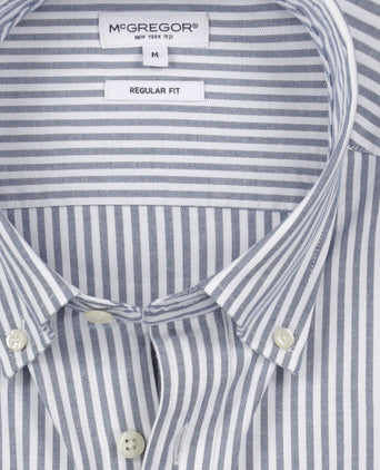 Overhemd Oxford Grote Streep | Navy