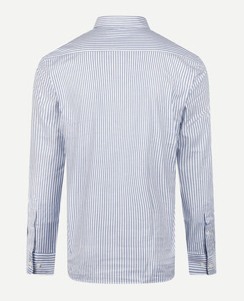 Overhemd Oxford Grote Streep | Navy