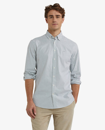 Overhemd Oxford Grote Streep | Winter Sage