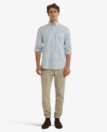Oxford Shirt Large Stripe | Winter Sage